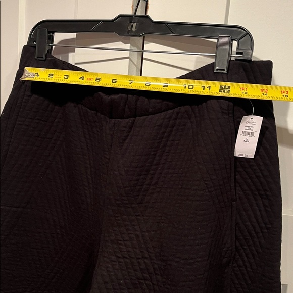 NWT GapFit Quilted Jacquard Barrel Pants Black Cotton blend Large Tall/Long - Picture 5 of 8